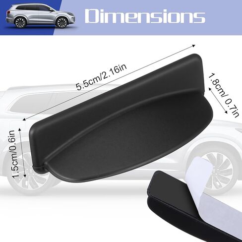 Car Rear View Camera Rain Cover, Backup Camera Rain Shield, Silicone Adhesive Reversing Cameras Protection, Rains Guard for Cars Vehicle Reversing Cams(Black) in Kuwait