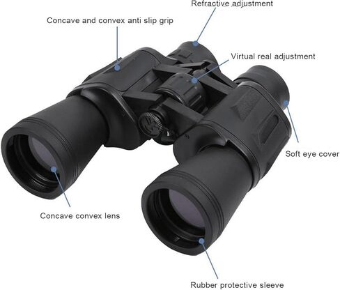 Binoculars 7X Magnification 22mm Objective Lens High Definition Binoculars for Bird Watching Camping Travel for Adults in Saudi Arabia