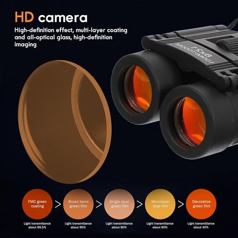 8x21 Compact Folding Binoculars Lightweight Pocket Binoculars for Travel and Outdoor Bird Watching with Night Vision Suitable for Concerts and Hiking in Saudi Arabia