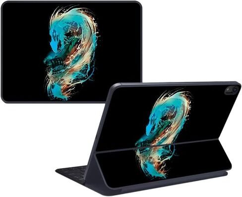 MightySkins Skin Compatible with Apple iPad Pro Smart Keyboard 11" (2018) - Big Wave - Protective, Durable and Unique Vinyl Decal wrap Cover - Easy to Apply and Change Styles - Made in The USA in Saudi Arabia