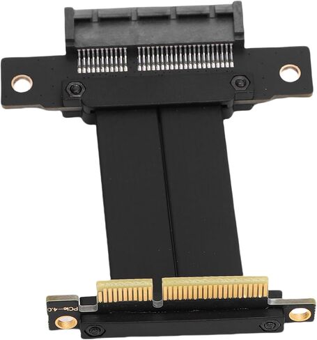 كابل تمديد EBTOOLS PCIe 4.0 X4، كابل تمديد GPU عالي السرعة 8 جيجابت في الثانية مع تصميم 180 درجة ومضاد EMI، لبطاقة صوت RTX 40/30 Series RX7000/RX6000 Series M.2 WiFi (5 سم) in Saudi Arabia
