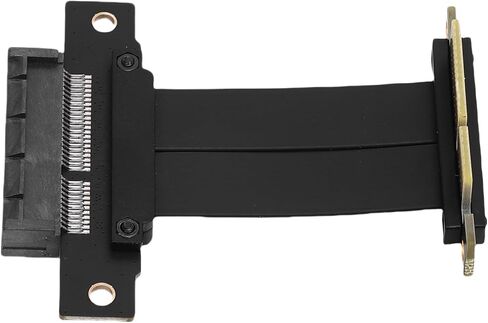 كابل تمديد EBTOOLS PCIe 4.0 X4، كابل تمديد GPU عالي السرعة 8 جيجابت في الثانية مع تصميم 180 درجة ومضاد EMI، لبطاقة صوت RTX 40/30 Series RX7000/RX6000 Series M.2 WiFi (5 سم) in Saudi Arabia