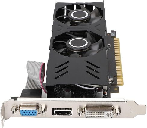 VBESTLIFE GT750 4GB Graphics Card, GDDR5 128 Bit GPU, PCIE 3.0 X16 Gaming Video Card, Desktop Computer Graphics with HDMI, DVI, VGA Ports in Saudi Arabia