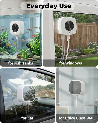 hazen No Drill Window Camera, Window Security Camera with Night Vision, 3MP 2K Indoor Camera for Home Security, AI Person Recognition, 24/7 Recording, Person & Motion Detection, Ivory White in Saudi Arabia