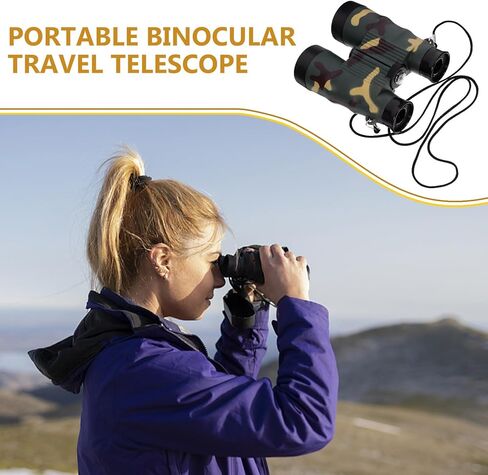 Zerodeko 12x38 Compact Pocket Binoculars for Travel and Hunting, Mini Handheld Lightweight Telescope with Anti-Slip Design, Portable Small Binoculars for Outdoor Sightseeing in Saudi Arabia