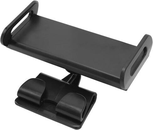 Car Headrest Tablet Holder Mount and 3, 360° Rotatable, Black, 4.7-12.9 Inch, with Hooks in Saudi Arabia