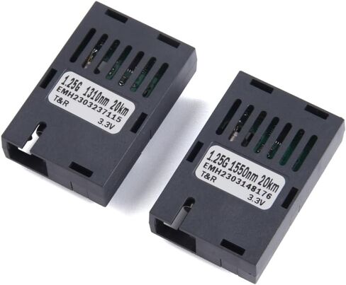 زوج 1x9 1.25G وحدات إرسال واستقبال الألياف البصرية جيجابت SC وضع واحد 1310nm / 1550nm (20KM) in Kuwait