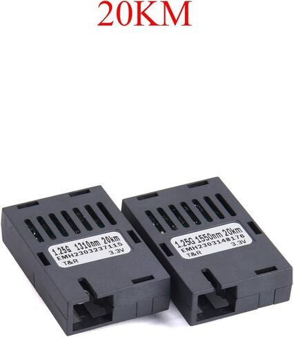 زوج 1x9 1.25G وحدات إرسال واستقبال الألياف البصرية جيجابت SC وضع واحد 1310nm / 1550nm (20KM) in Kuwait