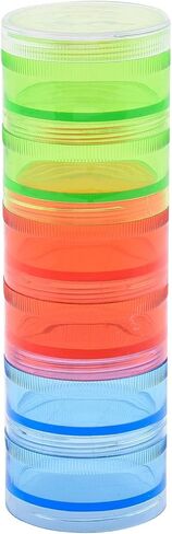 SOUTH BEND Multi-Color Screw Stack Jars – Colorful Plastic Storage Containers for Tackle Accessories in Kuwait