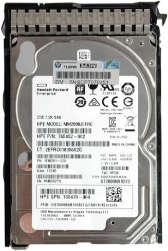 محرك الأقراص الصلبة HP E - التبديل السريع (765466-B21) in Saudi Arabia