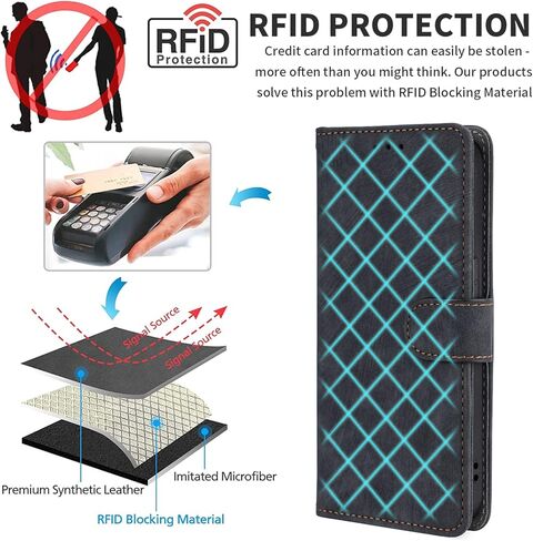 for TCL 50 XL 5G / TCL 50 XL NxtPaper 5G Wallet Phone Case with Screen Protector [RFID Blocking] Flip Card Holder Kickstand Women Men Cell Phone Case for TCL 50XL TCL50 XL NxtPaper 5G Blue in Saudi Arabia