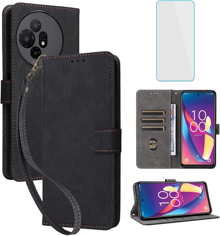 for TCL 50 XL 5G / TCL 50 XL NxtPaper 5G Wallet Phone Case with Screen Protector [RFID Blocking] Flip Card Holder Kickstand Women Men Cell Phone Case for TCL 50XL TCL50 XL NxtPaper 5G Blue in Saudi Arabia