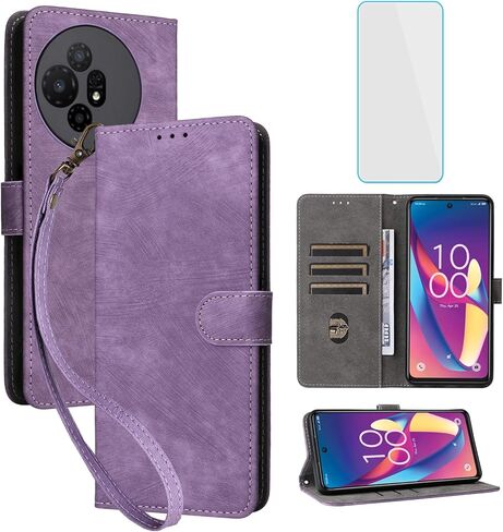 for TCL 50 XL 5G / TCL 50 XL NxtPaper 5G Wallet Phone Case with Screen Protector [RFID Blocking] Flip Card Holder Kickstand Women Men Cell Phone Case for TCL 50XL TCL50 XL NxtPaper 5G Blue in Saudi Arabia