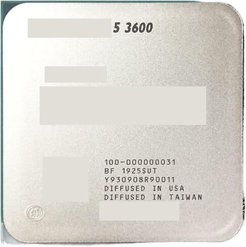 5 3600 R5 3.6 جيجا هرتز معالج وحدة المعالجة المركزية سداسي النواة اثني عشر خيط 7NM 65 واط L3 = 32 متر 100-000000031 مقبس AM4 in Saudi Arabia