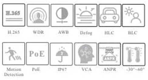 تيتانيوم - IP-5IR4A3H4-MZ-LR - كاميرا شبكية ذات عدسة بمحرك بدقة 4 ميجابكسل عالية الدقة مع التعرف على لوحة الترخيص، نهارًا/ليلاً، WDR، H.265+/H.265/H.264+، عرض ذكي للهاتف المحمول in Saudi Arabia