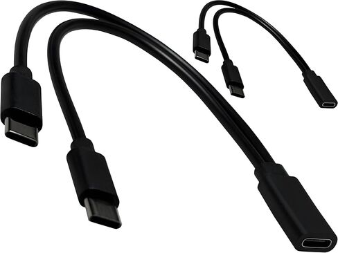 2Pack USB C Splitter 1 in 2 Out USBC Power Charging Y Cable 7.9 Inch (Charge Only/No Data) in Saudi Arabia