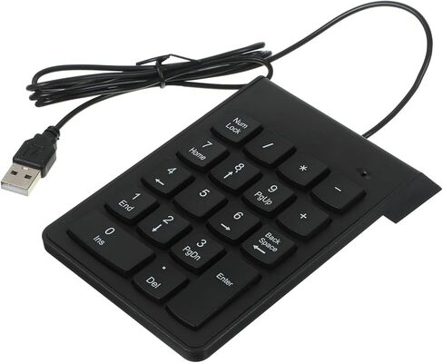 USB Wired 19-Key Numeric Keypad Mechanical Numpad Number Pad Keyboard for Laptop Financial Accounting and Business Use in Saudi Arabia