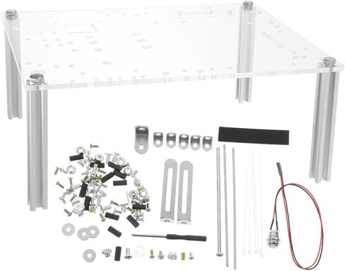 NUOBESTY 1Set Open Air Computer Case Transparent Design for Optimal Airflow Sturdy and Construction Compatible with Matx Motherboards for PC Testing and Cooling in Kuwait