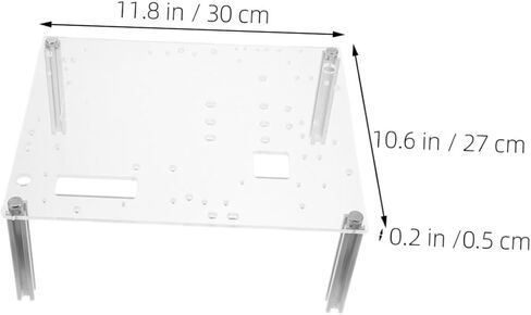 NUOBESTY 1Set Open Air Computer Case Transparent Design for Optimal Airflow Sturdy and Construction Compatible with Matx Motherboards for PC Testing and Cooling in Kuwait