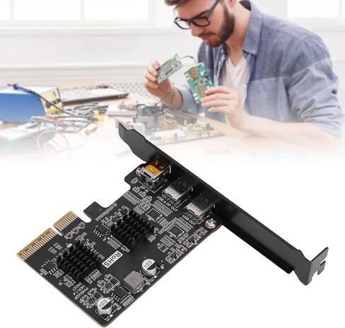 بطاقة توسيع من النوع C، بطاقة PCIe USB 3.0 10G مع DisplayPort Video 4K 60 هرتز، تدعم محطة إرساء Type C إلى USB VGA Ethernet لأجهزة الكمبيوتر المكتبية in Kuwait