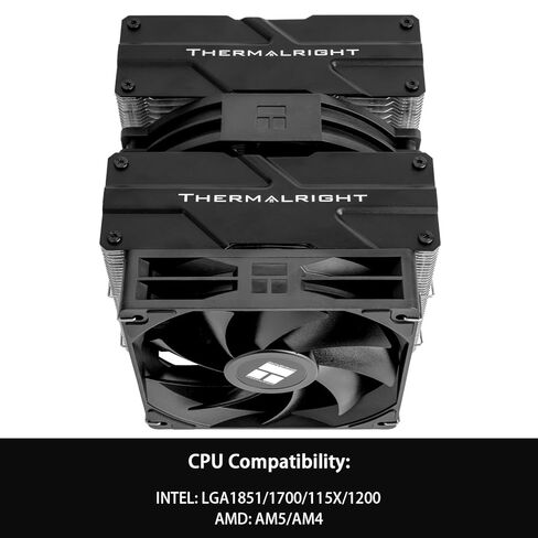 Thermalright Peerless Assassin 140 SE CPU Air Cooler,High Performance Twin Tower Radiator, with 12cm and 14cm CPU Fan, Come with Top Sheet,for AMD:AM4/AM5, Intel LGA1150/1151/1200/1851/1700 in Saudi Arabia
