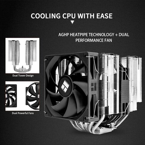 Thermalright Peerless Assassin 140 SE CPU Air Cooler,High Performance Twin Tower Radiator, with 12cm and 14cm CPU Fan, Come with Top Sheet,for AMD:AM4/AM5, Intel LGA1150/1151/1200/1851/1700 in Saudi Arabia