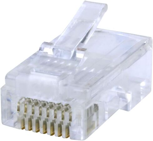 Quick Crimp RJ-45 Cat6 Connectors (Jar of 50 | Clear) in Saudi Arabia