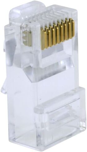Quick Crimp RJ-45 Cat6 Connectors (Jar of 50 | Clear) in Saudi Arabia