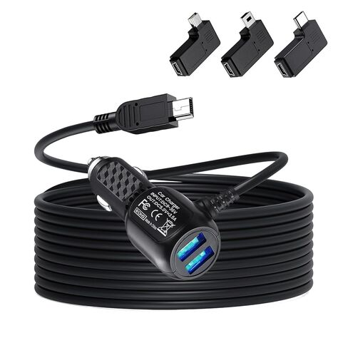 كابل شاحن USB صغير من Weishan بطول 11.5 قدم لكاميرا Rexing V1 V3 V5 & Rove R2 Dashcam كاميرا مرآة الرؤية الخلفية in Kuwait