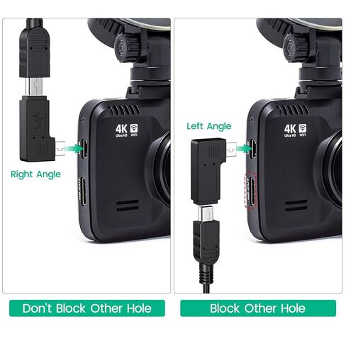 كابل شاحن USB صغير من Weishan بطول 11.5 قدم لكاميرا Rexing V1 V3 V5 & Rove R2 Dashcam كاميرا مرآة الرؤية الخلفية in Kuwait