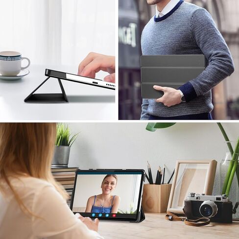 حافظة ProCase لجهاز Lenovo Tab 10.1 بوصة 2025 TB311FU/TB311XU، غطاء ذكي لجهاز Lenovo Tab 10.1 بوصة 2025 غطاء خلفي صلب بحامل نحيف - أرجواني فاتح in Kuwait