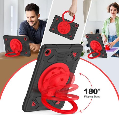 for Samsung Galaxy Tab A11 Plus/A9 Plus case with Screen Protector/ 360° Rotating Stand/Shoulder Strap Full Body Rugged Cover for Galaxy Tab A11+ Plus/A9+ Plus 11 inch 2025/2023 Released in Saudi Arabia