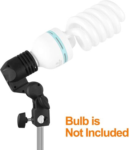 EMART Light Bulb Stand, E26 / E27 AC Socket, 105W Full Spectrum Light BulbSpiral CFL 5500k Daylight with Umbrella Lamp Holder in Saudi Arabia