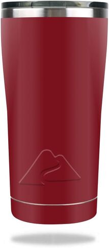 جلد MightySkins متوافق مع Ozark Trail 20 أونصة Tumbler (2017) - عنابي صلب | غطاء تغليف من الفينيل واقٍ ومتين وفريد ​​من نوعه | سهل التطبيق والإزالة وتغيير الأنماط | صنع في الولايات المتحدة الأمريكية in Kuwait