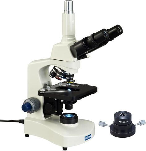 OMAX 40X-2500X Darkfiled Trinocular Compound Siedentopf LED Microscope with Dry Darkfield Condenser in Saudi Arabia
