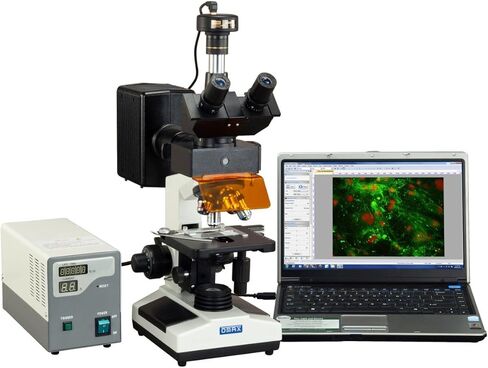 OMAX 40X-1600X Professional EPI-Fluorescence Trinocular Biological Microscope with 3MP USB Digital Camera in Saudi Arabia
