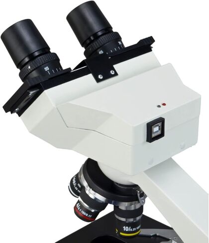 OMAX 40X-2000X Built-in 1.3MP Digital Camera Binocular Compound LED Microscope with Book in Saudi Arabia