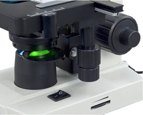 OMAX 40X-2000X Built-in 1.3MP Digital Camera Binocular Compound LED Microscope with Book in Saudi Arabia