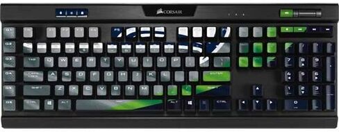 غلاف Skinit متوافق مع لوحة مفاتيح الألعاب الميكانيكية البلاتينية K95 RGB - تصميم NFL Seattle Seahawks المرخص رسميًا in Saudi Arabia