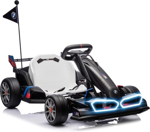 36V Electric Go Kart for Kids ، Drift Racing Go Kart ، BMW المرخصة 7.5 ميل في الساعة الكهربائية Go Kart مع دواسة سباق الانجراف ، ومقعد قابل للتعديل ، وأضواء LED ، و 600 واط محرك قوي للأطفال الذين تتراوح أعمارهم بين 6 سنوات ، والأزرق ، in Saudi Arabia