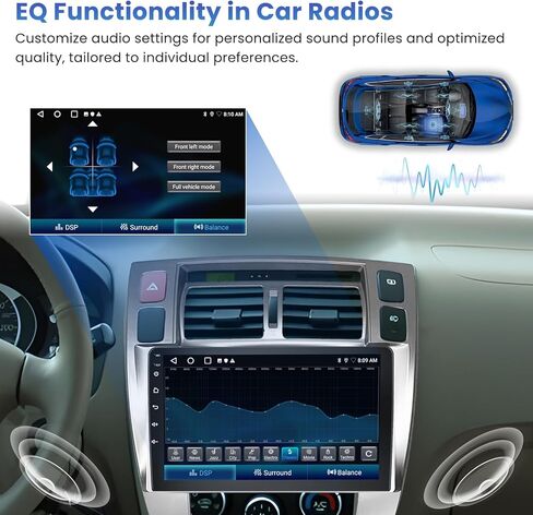 Inefala[2+64GB] Android 15 Car Radio for Hyundai Tucson 2006-2009 with Wireless Carplay Android Auto, 10.1 Inch HD Touchscreen Car Stereo with GPS WiFi Bluetooth FM/RDS EQ SWC 26UI Backup Camera MIC in Saudi Arabia