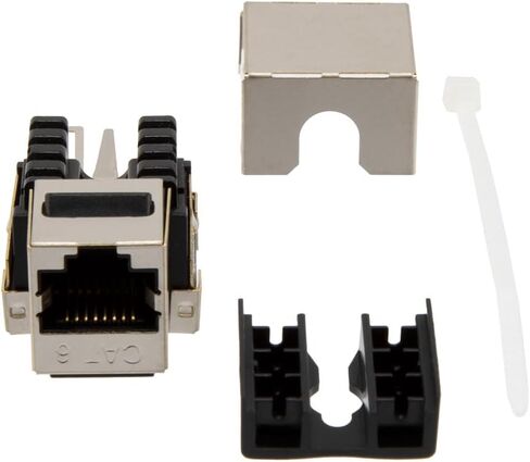 NavePoint 90 Degree CAT6 Keystone Jack، RJ45 أنثى، 15 حزمة، FTP محمية in Kuwait