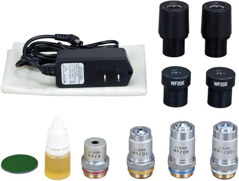 OMAX 40X-2000X Digital Lab Trinocular Compound LED Microscope with USB Digital Camera and Double Layer Mechanical Stage in Saudi Arabia