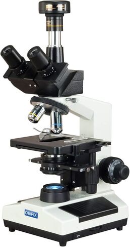 OMAX 40X-2500X Phase Contrast Trinocular LED Compound Microscope with 3MP Digital Camera in Saudi Arabia