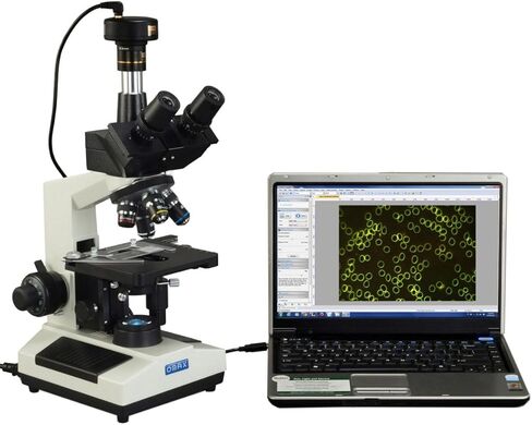 OMAX 40X-2500X Darkfield LED Trinocular Compound Biological Microscope with 5MP Digital Camera in Saudi Arabia