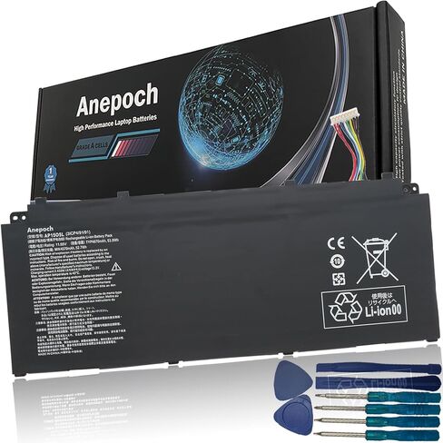 استبدال بطارية الكمبيوتر المحمول AP15O5L لجهاز Acer Spin 5 SP513-52N-54SF Predator Triton 700 PT715-51 Swift 1 SF114-32 Swift 5 SF515-51T Chromebook R13 CB5-312T-K0YK AP1505K 11.55V 53.9Wh 4670mAh in Kuwait