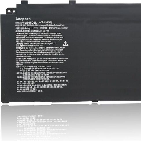 استبدال بطارية الكمبيوتر المحمول AP15O5L لجهاز Acer Spin 5 SP513-52N-54SF Predator Triton 700 PT715-51 Swift 1 SF114-32 Swift 5 SF515-51T Chromebook R13 CB5-312T-K0YK AP1505K 11.55V 53.9Wh 4670mAh in Kuwait