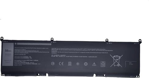 8FCTC 11.4V 56Wh استبدال بطارية Dell Alienware M15 R3 R4 R5 R6 R7 M17 R3 Precision 5550 5560 5570 XPS 15 9500 9510 G15 5520 5510 Inspiron 5620 7510 7610 Vostro 7510 7620 Series SB10T83121 in Kuwait