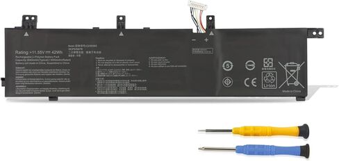 MULS 42Wh C31N1843 Laptop Battery Replacement for ASUS VivoBook S14 S432FA S432FL Vivobook S15 S532FA S532FL X432FA X432FL X432FLC X532FL X532FLC X532FA S432FA-EB008T S532FA-DH55 S532FL-PB77 3640mAh in Saudi Arabia
