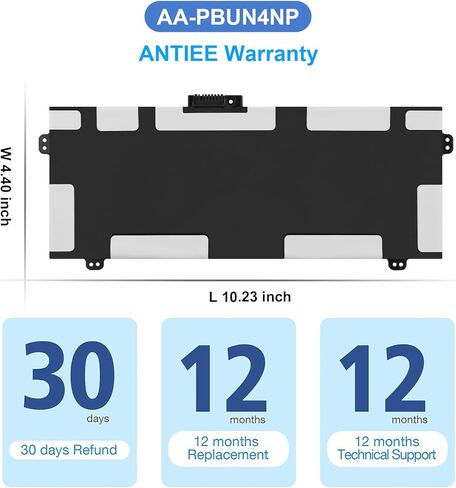ANTIEE AA-PBUN4NP Laptop Battery for Samsung ATIV Book 9 Pro NP940Z5J NP940Z5L NP940Z5L-X01US NP940Z5L-X03US NP940Z5L-S03US Series NP9300AA AAPBUN4NP BA43-00374A 4ICP6/60/80 57Wh 15.2V in Saudi Arabia